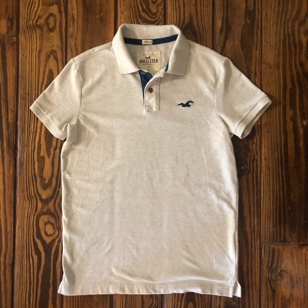 Hollister Beige Polo Men’s Small